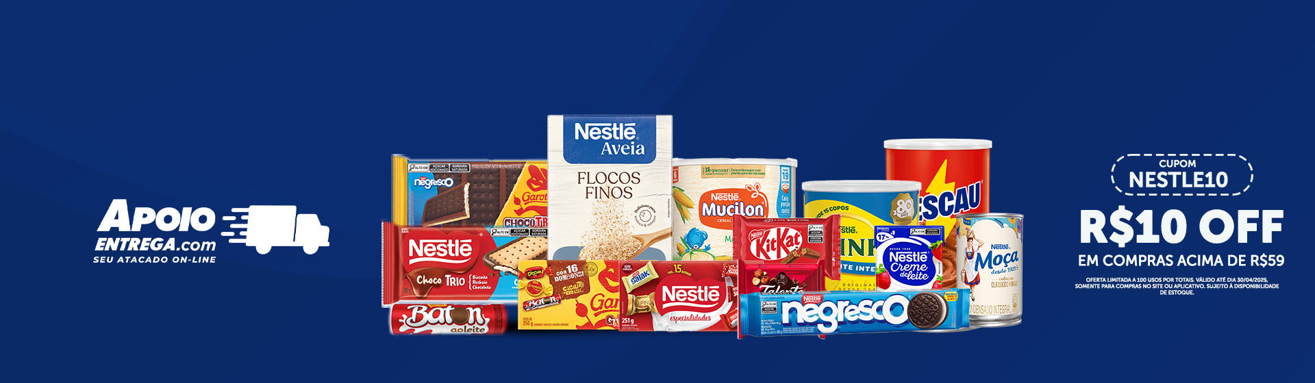 Cupom Nestlé 21 a 30/04